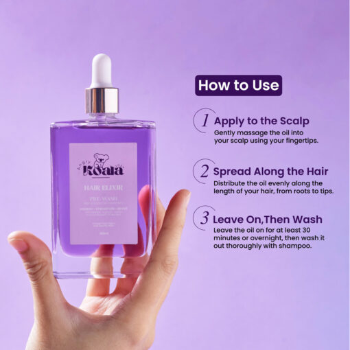 Duo Combo Scalp Oil 100ml + Scalp Massager Purple - Image 7