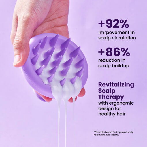 Angry Koala Scalp Massager Purple - Image 3