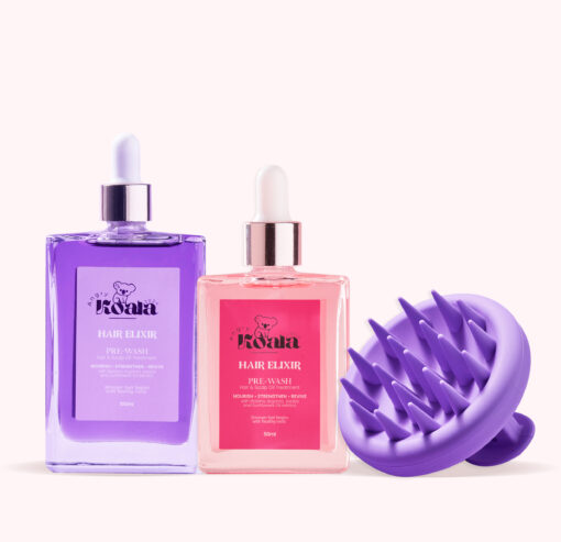 Trio Combo Scalp Oil 100ml + Scalp Oil 50ml + Scalp Massager Purple