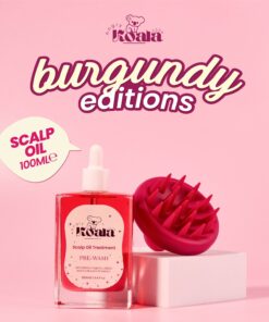 Scalp Oil 100ml + Burgundy Scalp Massager