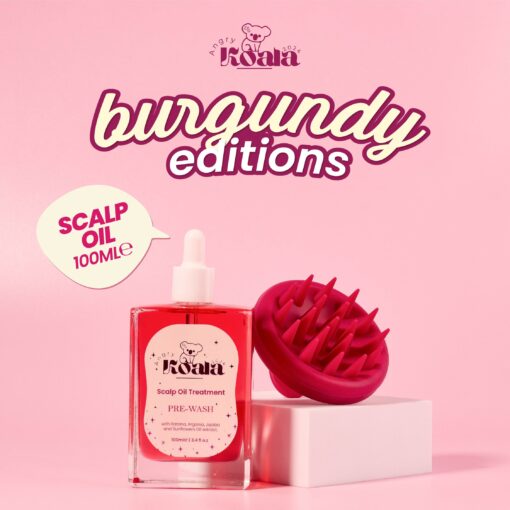 Scalp Oil 100ml + Burgundy Scalp Massager