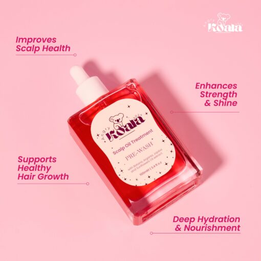 Scalp Oil 100ml + Burgundy Scalp Massager - Image 4