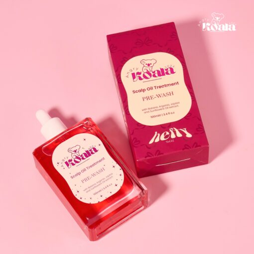 Scalp Oil 100ml + Burgundy Scalp Massager - Image 3