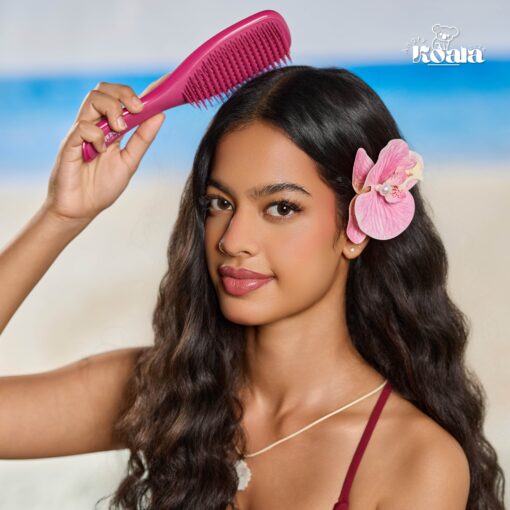 Scalp Oil 50ml + Detangle Hairbrush Burgundy - Image 7